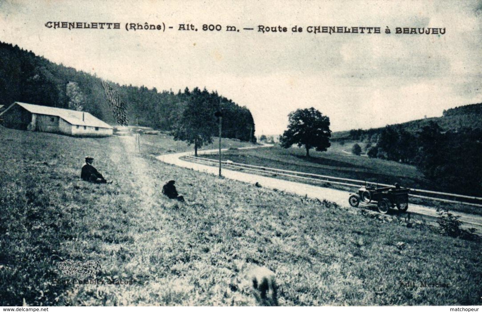 CHENELETTE -69- ROUTE DE CHENELETTE A BEAUJEU - Autres & Non Classés