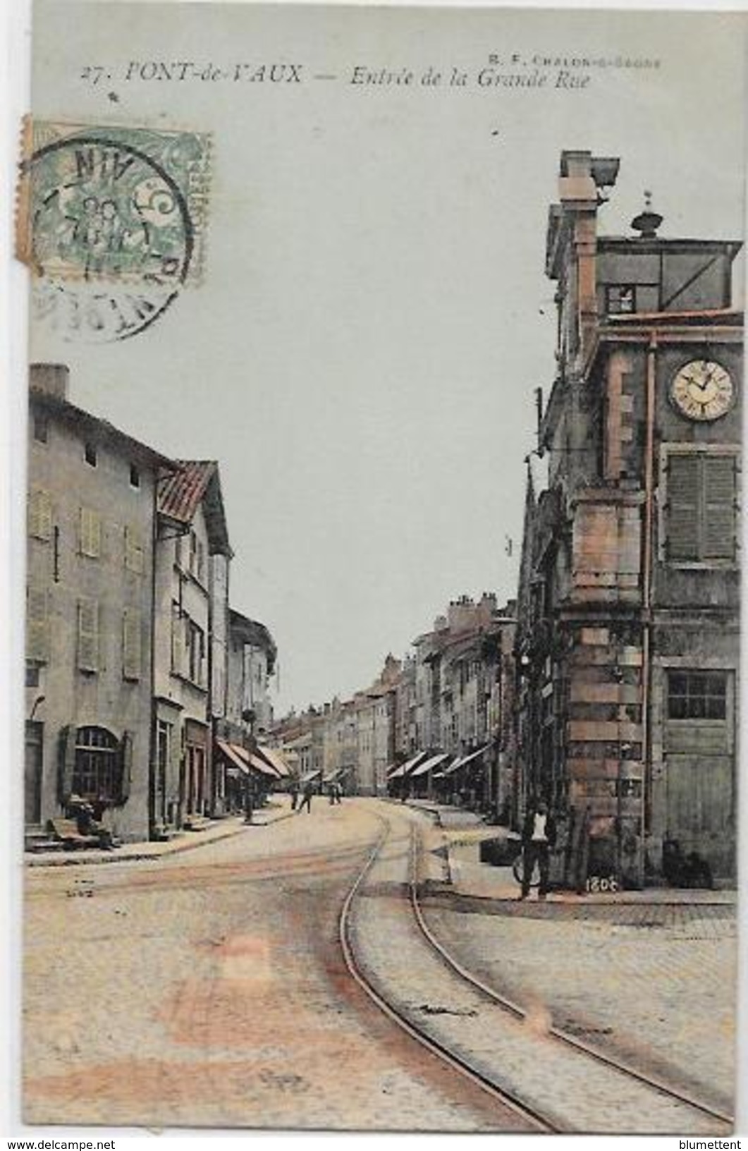 CPA Pont De Vaux Dans L'Ain Circulé - Pont-de-Vaux