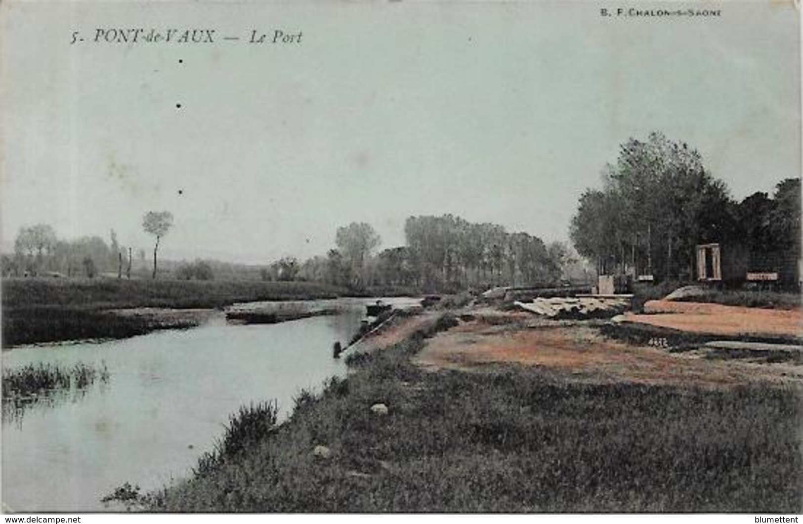 CPA Pont De Vaux Dans L'Ain Circulé - Pont-de-Vaux