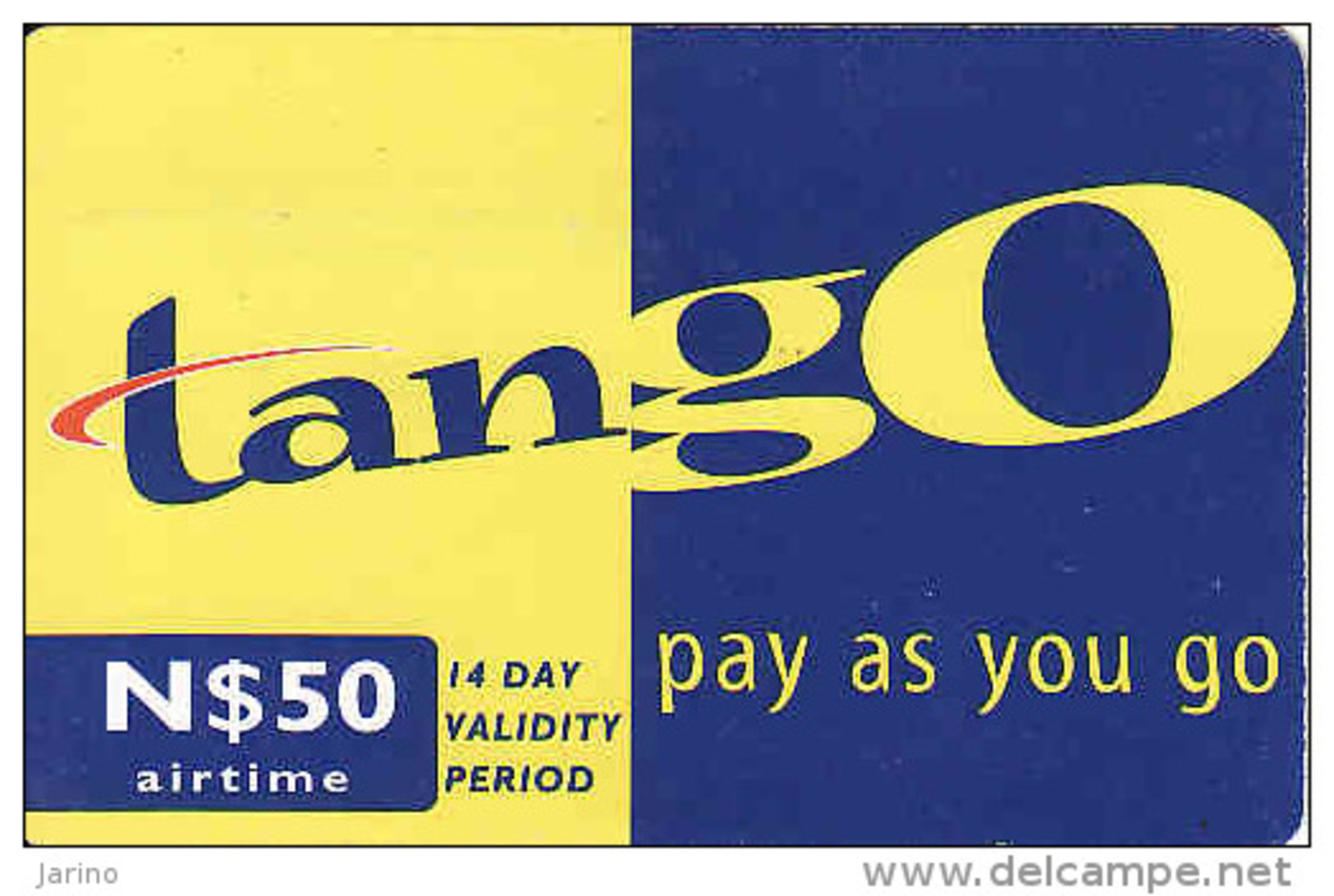 Namibia, Recharge Coupon Tango - Namibië