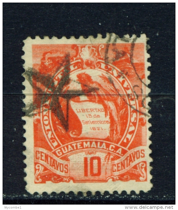 GUATEMALA  -  1886  Arms  10c  Used As Scan - Guatemala