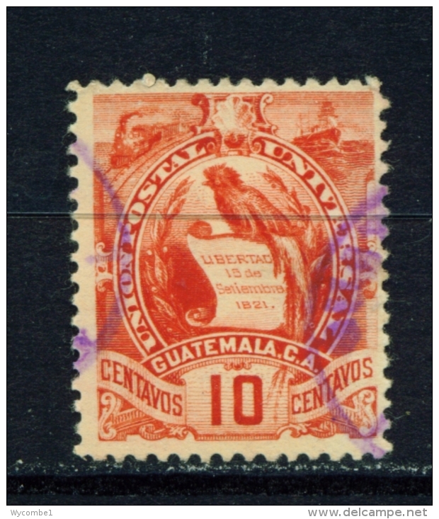 GUATEMALA  -  1886  Arms  10c  Used As Scan - Guatemala