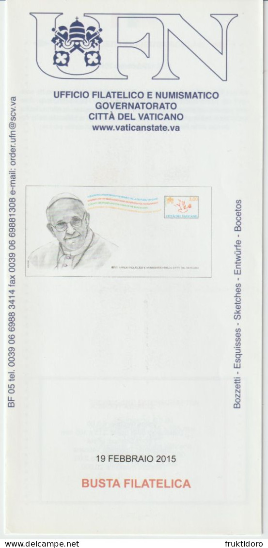 Vatican City Brochures Issues In 2015 Holy Shroud - International Year Of Light - Easter - Postal Stationery - Pope - Collections