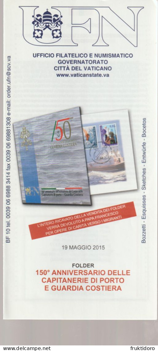 Vatican City Brochures Issues in 2015 Holy Shroud - International Year of Light - Easter - Postal Stationery - Pope