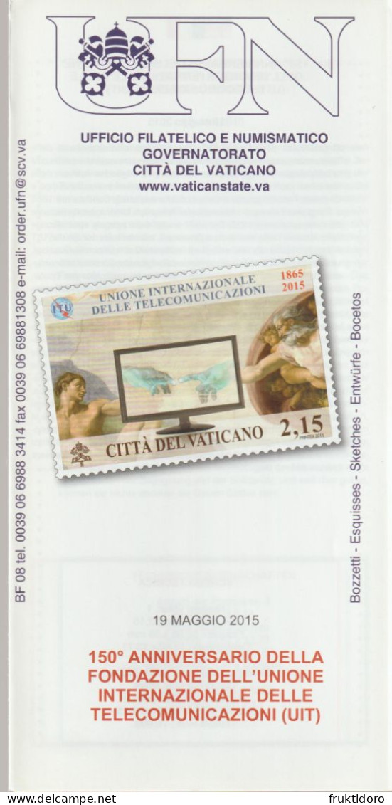 Vatican City Brochures Issues in 2015 Holy Shroud - International Year of Light - Easter - Postal Stationery - Pope