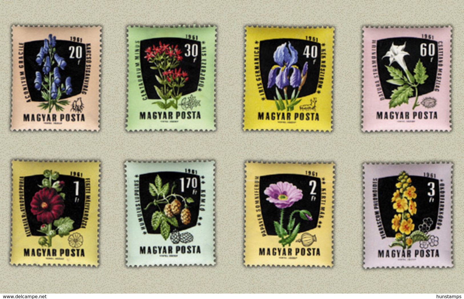 Hungary 1961. Flowers / Plants Complete Set.MNH (**) Michel: 1799-1805 / 5.50 EUR - Ungebraucht