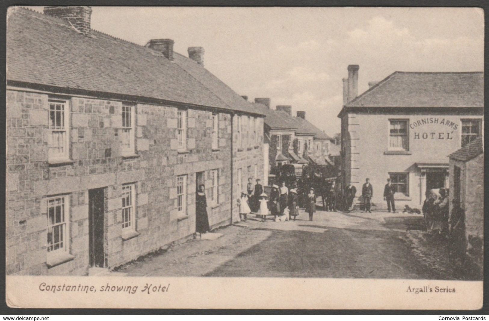 Constantine, Showing Hotel, Cornwall, C.1905-10 - Argall's Postcard - Other & Unclassified