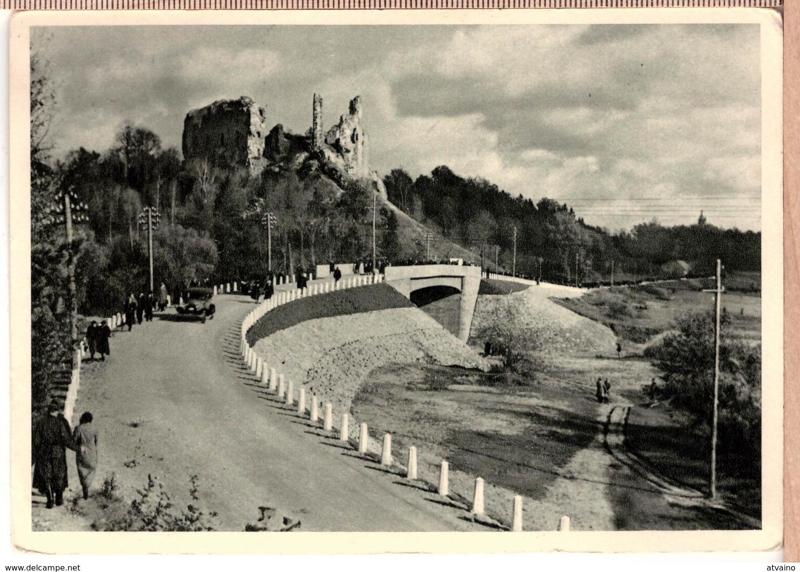 LATVIA.LETTLAND.KOKNESES PILSDRUPAS KOKENHUSEN 1941 Photo Postcard - Lettonie