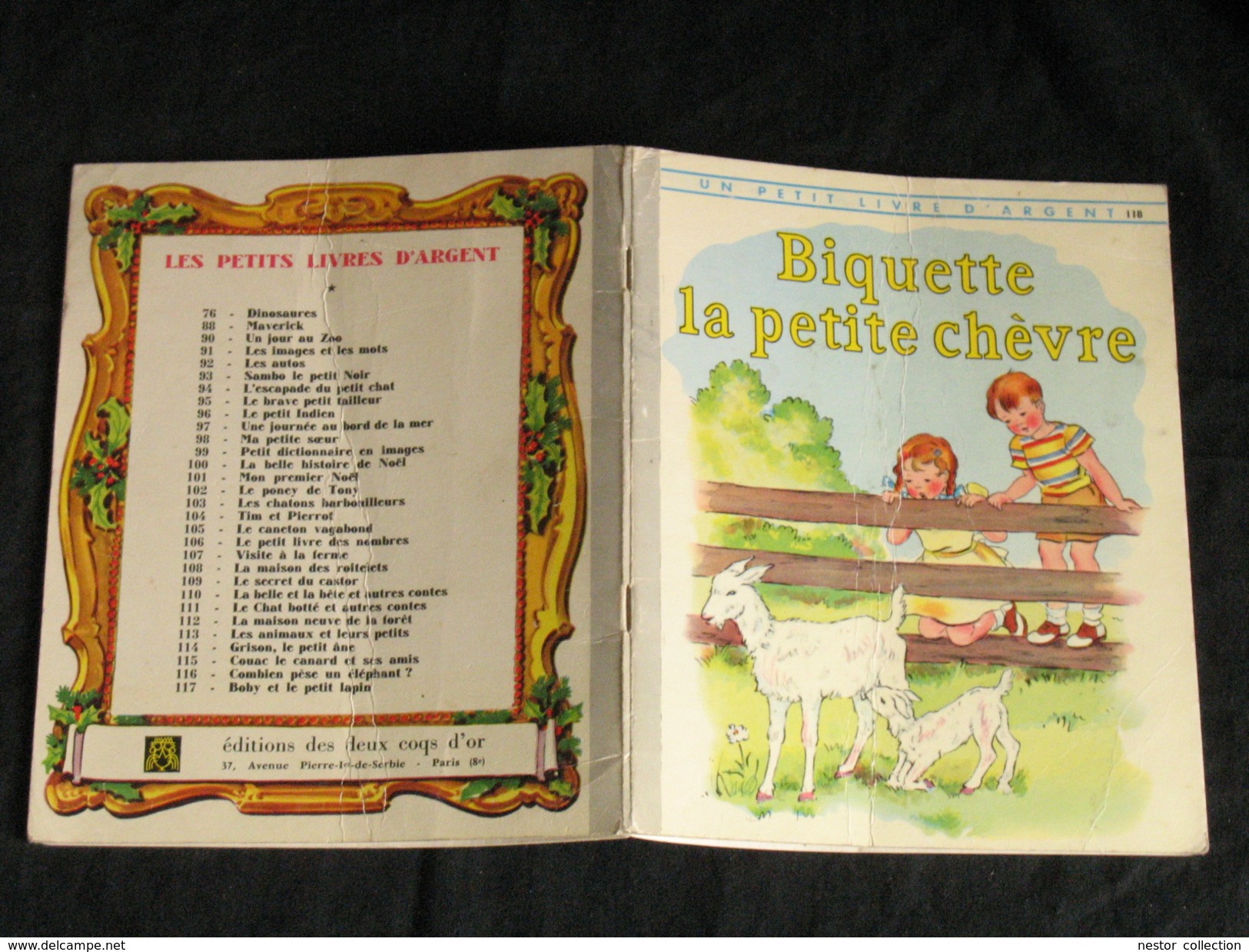 Biquette La Petite Chèvre, Osswald Et Reed, éditions Des Deux Coqs D'or © 1951. D.L. 1961 Un Petit Livre D'argent N° 118 - Contes