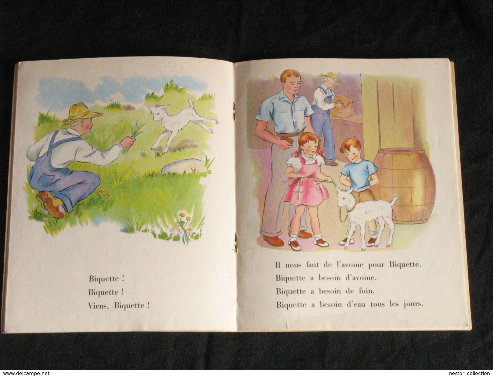 Biquette La Petite Chèvre, Osswald Et Reed, éditions Des Deux Coqs D'or © 1951. D.L. 1961 Un Petit Livre D'argent N° 118 - Contes