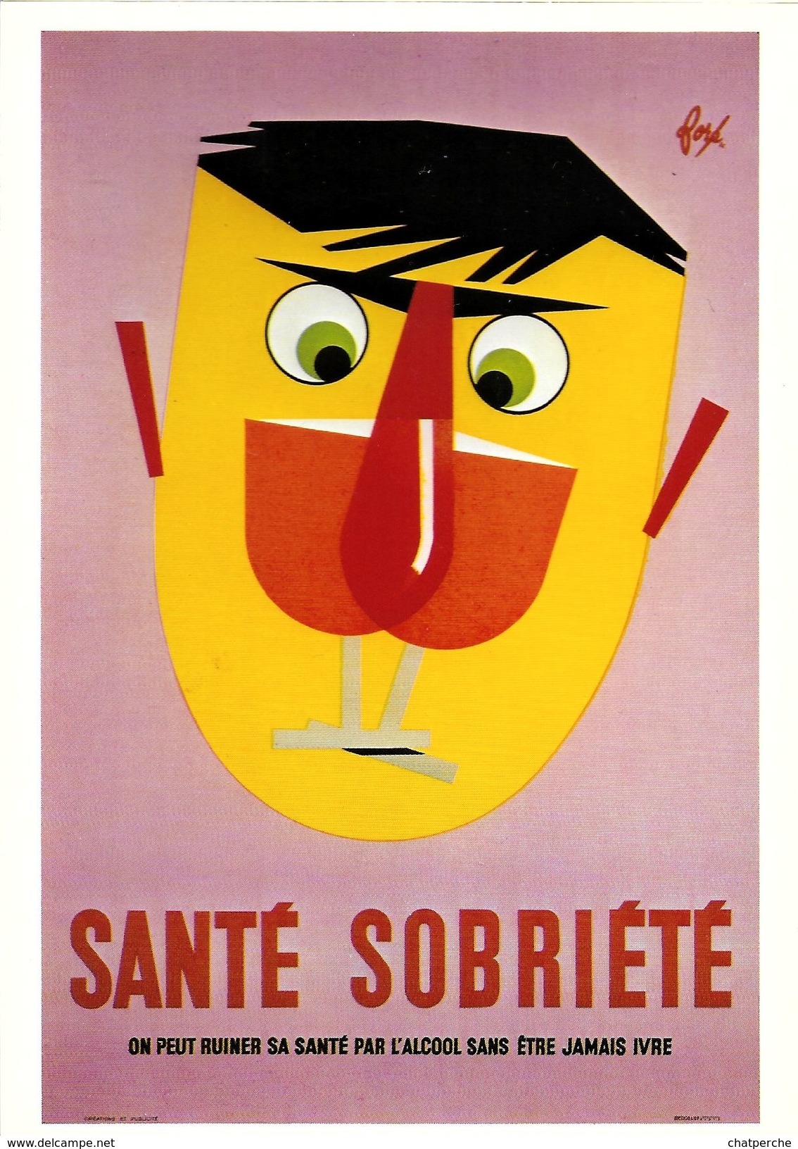 ILLUSTRATEUR FORE  SANTE PREVENTION ALCOOL ALCOOLISME SANTE SOBRIETE  VERRE DE VIN - Fore