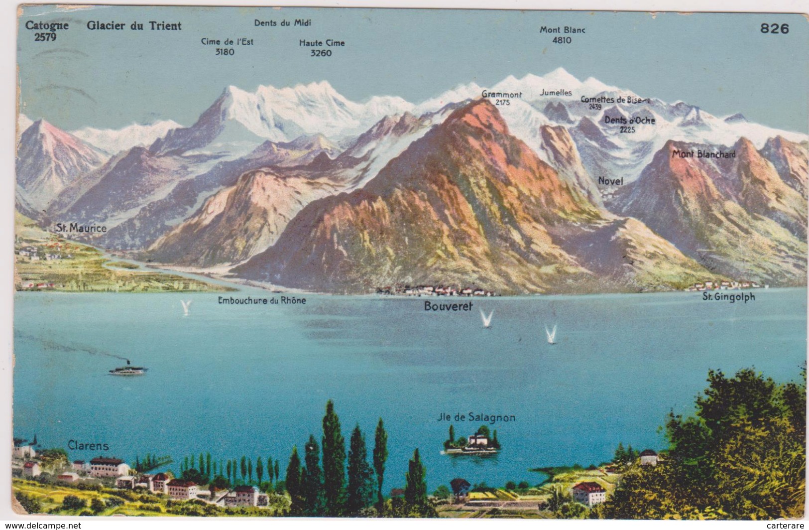 SUISSE,HELVETIA,SWISS,SWITZERLAND,SVIZZERA,SCHWEIZ,1911,PLAN,RELIEF,MONTAGNE,GLACIER - Mon