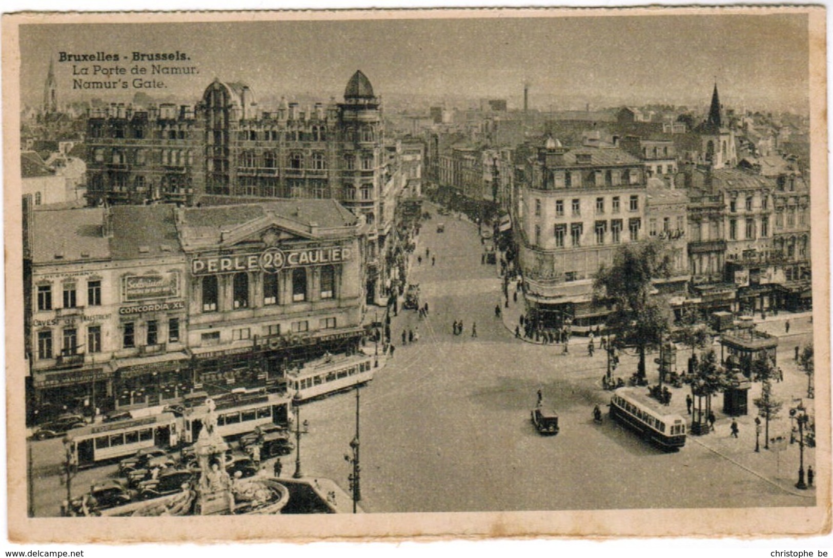 Brussel, Bruxelles, La Porte De Namur, Tram, Tramway, Tramways (pk35180) - Places, Squares