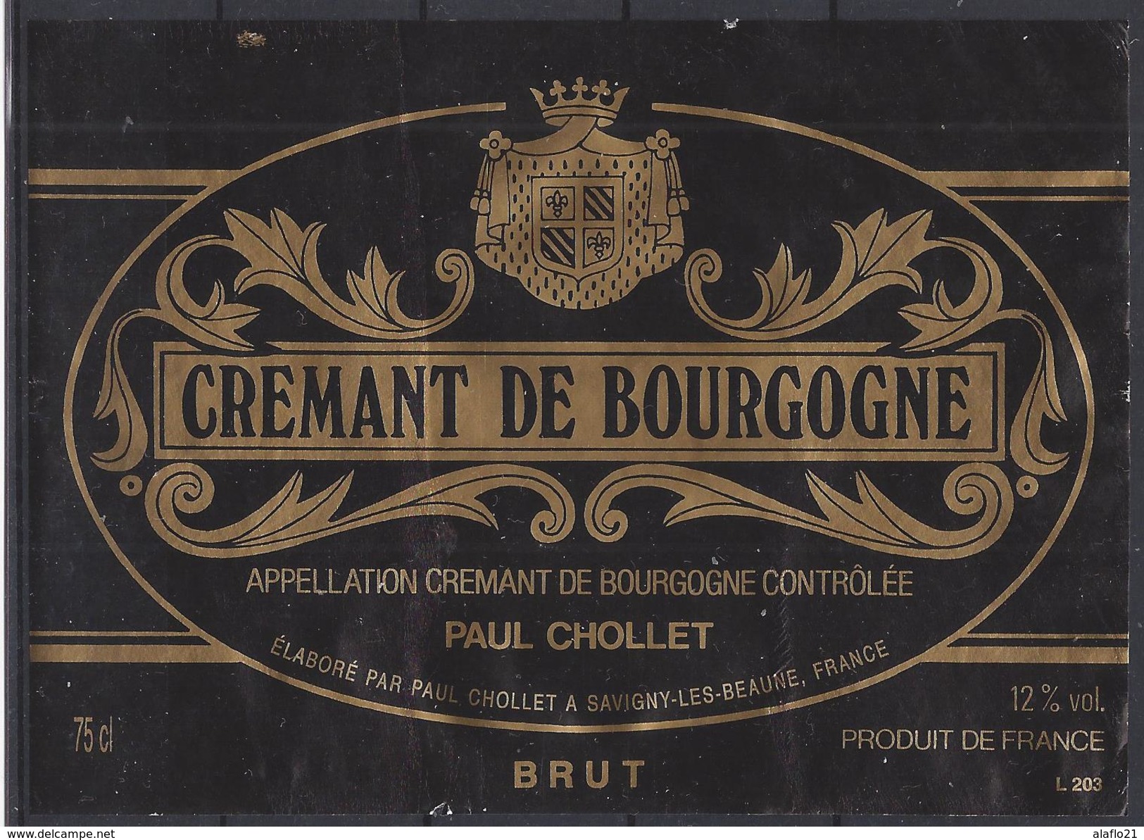 ETIQUETTE CREMANT De BOURGOGNE - Paul Chollet à Savigny Les Beaune - Bourgogne
