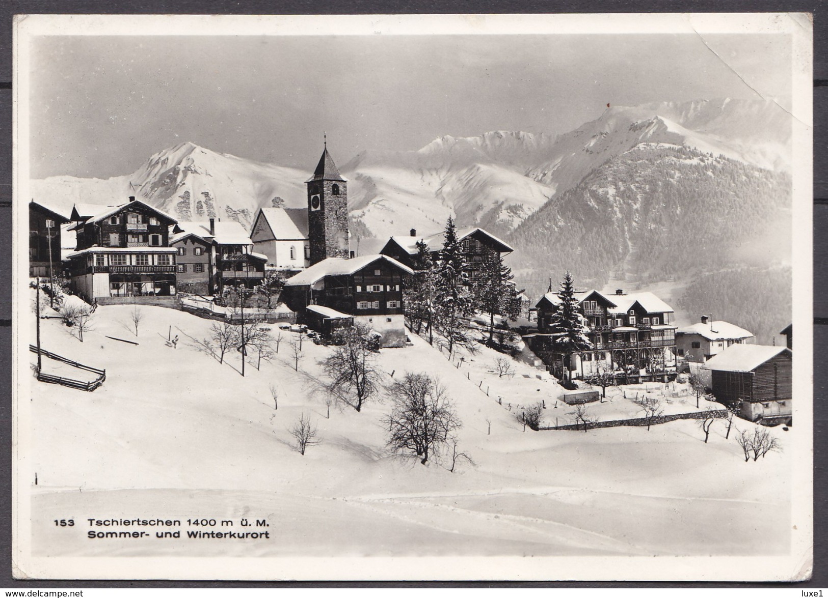 SWITZERLAND,  TSCHIERTSCHEN   , OLD  POSTCARD - Tschiertschen