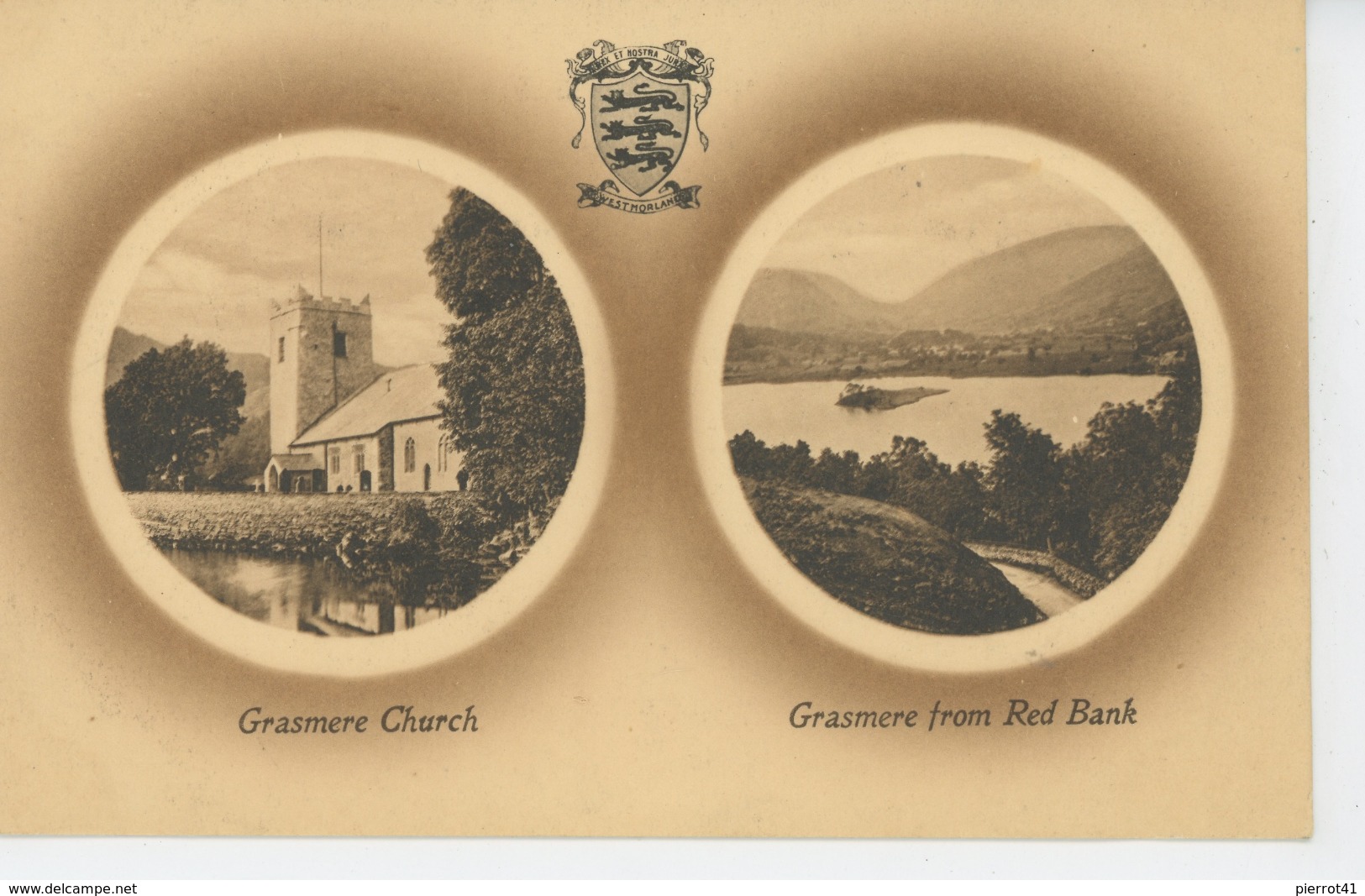 ROYAUME UNI - ENGLAND - CUMBERLAND / WESTMORLAND - GRASMERE - Church And Grasmere From Red Bank - Grasmere