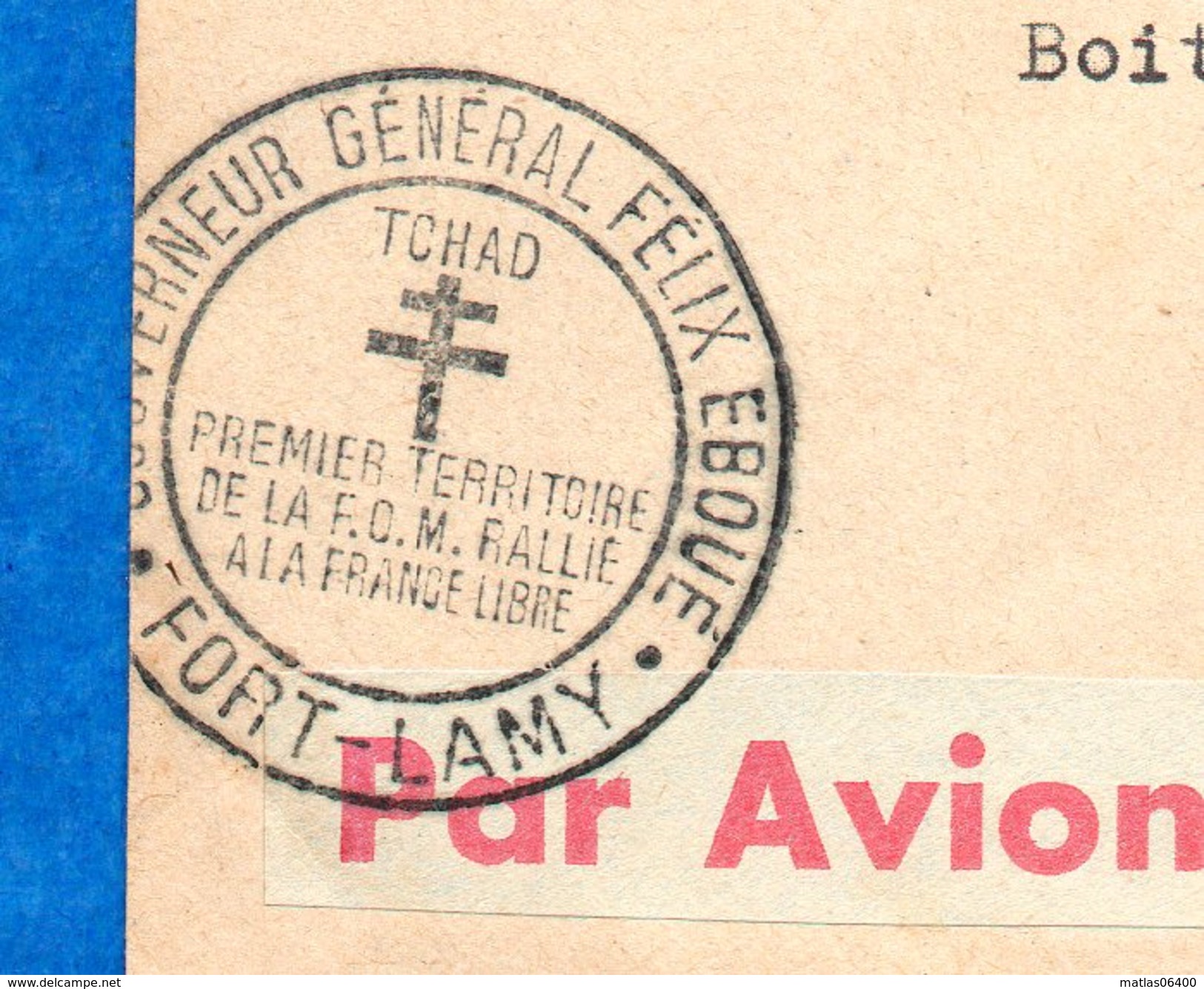 A.E.F -2 Premiers Jour  Du  30 04 1955  Du Gal Eboué   ( Cachet Croix De Lorraine De F.L )    Legerement Taché - Covers & Documents