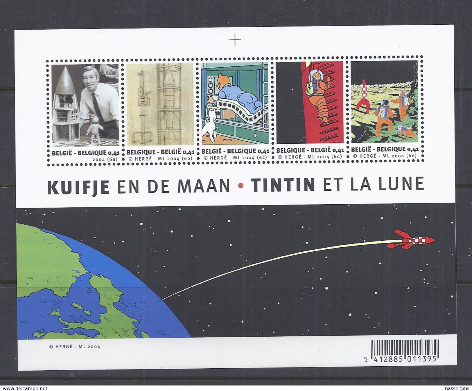 Belgie - Belgique Blok  BL109 - Kuifje En De Maan - Tintin Et La Lune - 1961-2001