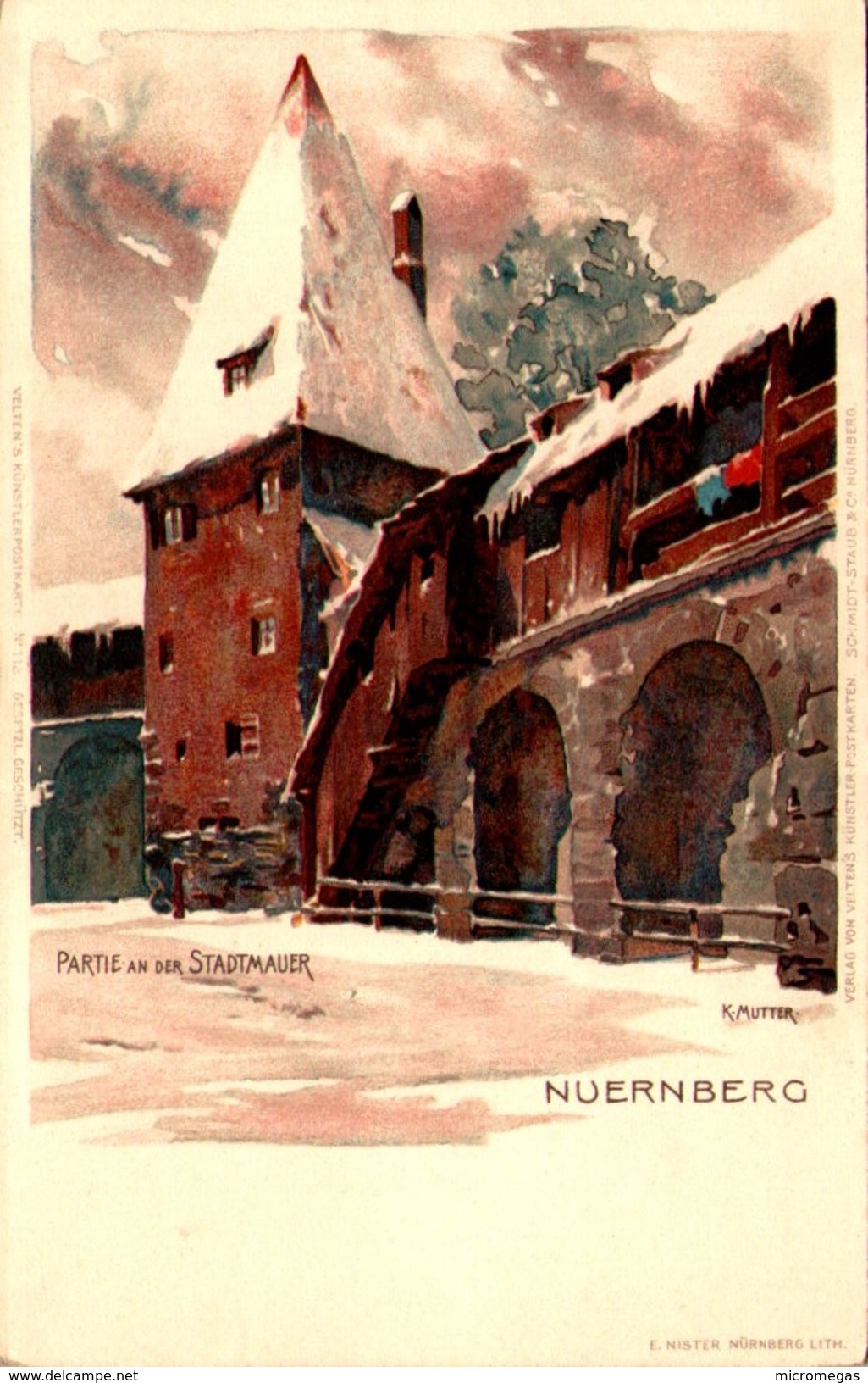 NUERNBERG - Partie An Der Stadtmauer - Ill. K. Mutter - Mutter, K.