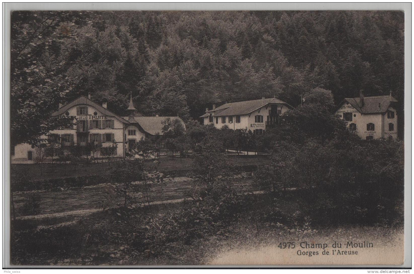 Champ Du Moulin - Gorges De L'Areuse - Phototypie No. 4975 - Sonstige & Ohne Zuordnung