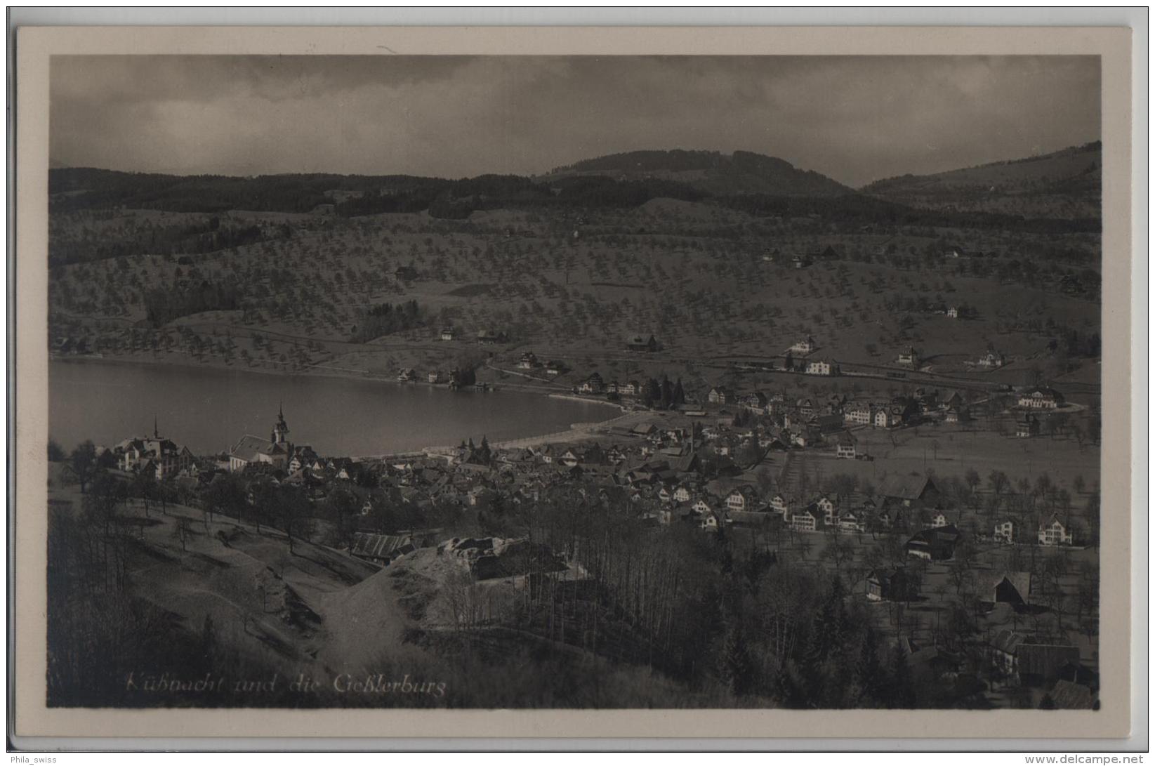 Küssnacht Und Die Gesslerburg - Photo: J. Gaberell No. 11304 - Küssnacht