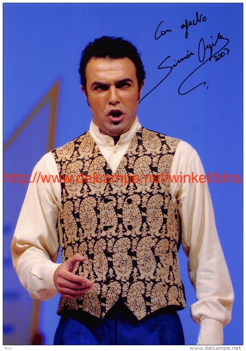 Simon Orfila Opera Signed Photo 12,5x18cm - Autographes