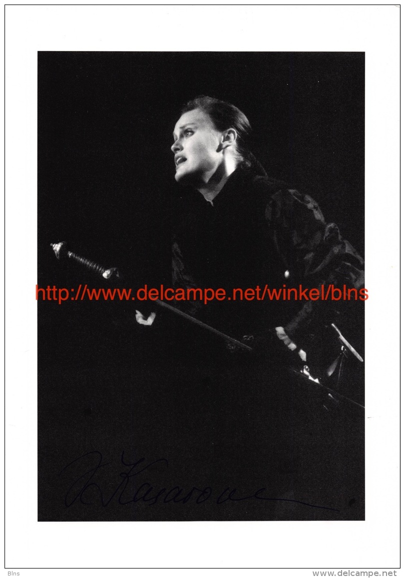 Vesselina Kasarova Opera Signed Photo 15x21cm - Autographes