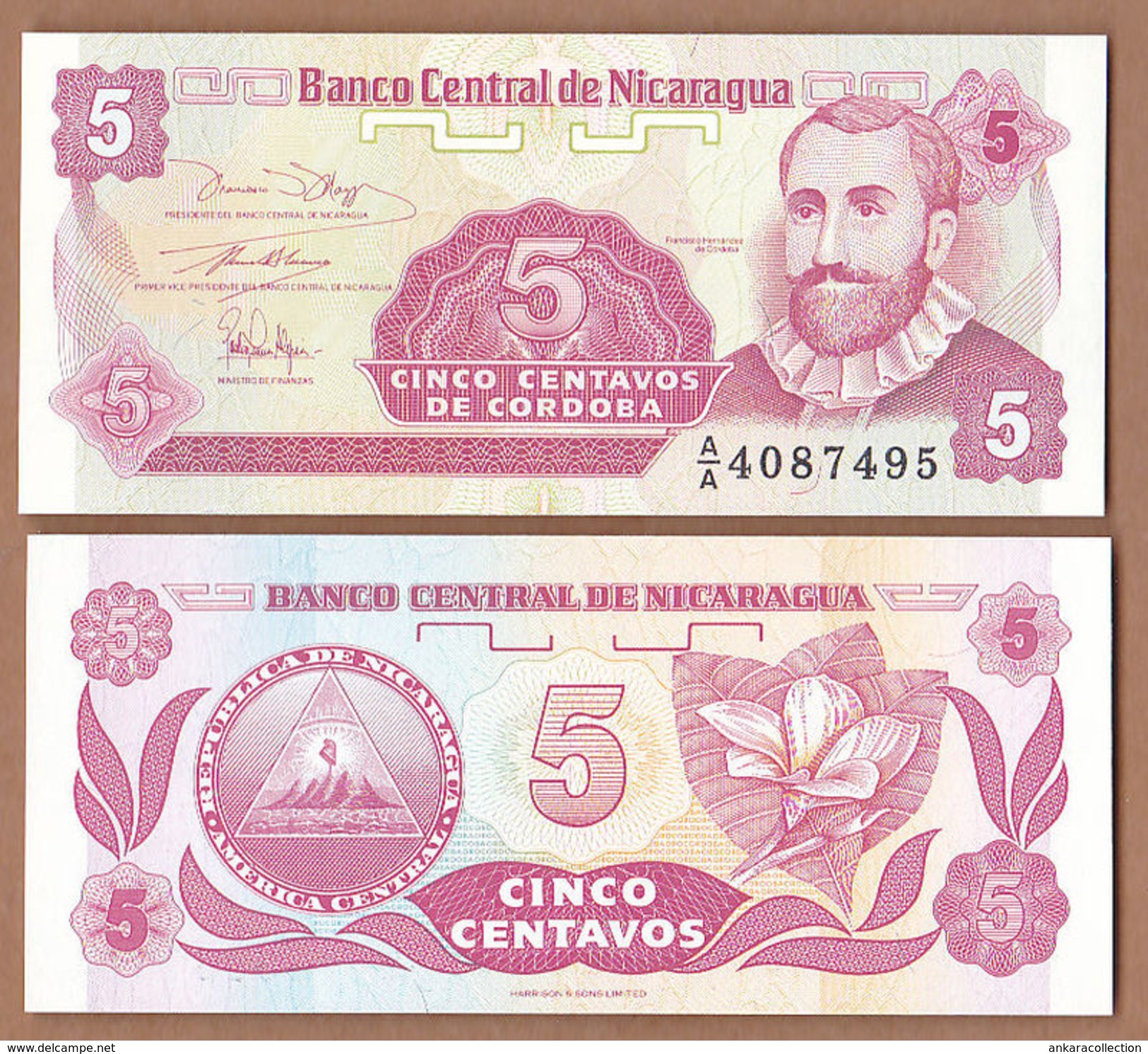 AC - NICARAGUA 5 CORDOBA A / A UNCIRCULATED - Nicaragua