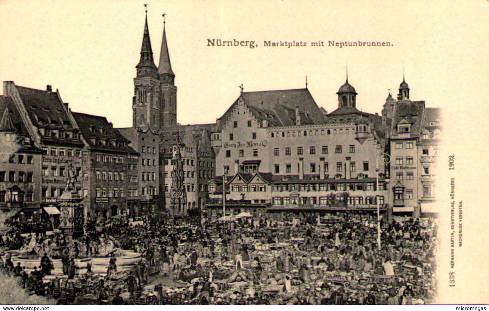 NÜRNBERG - Marktplatz Mit Neptunbrunnen - Mutter, K.