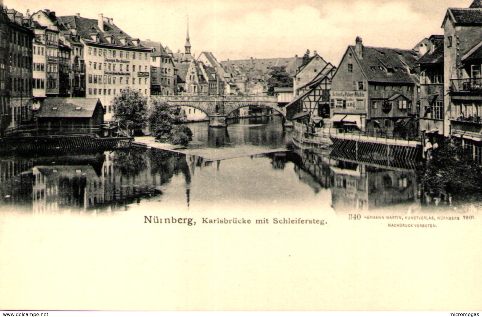 NÜRNBERG - Karlsbrücke Mit Schleifersteg - Mutter, K.