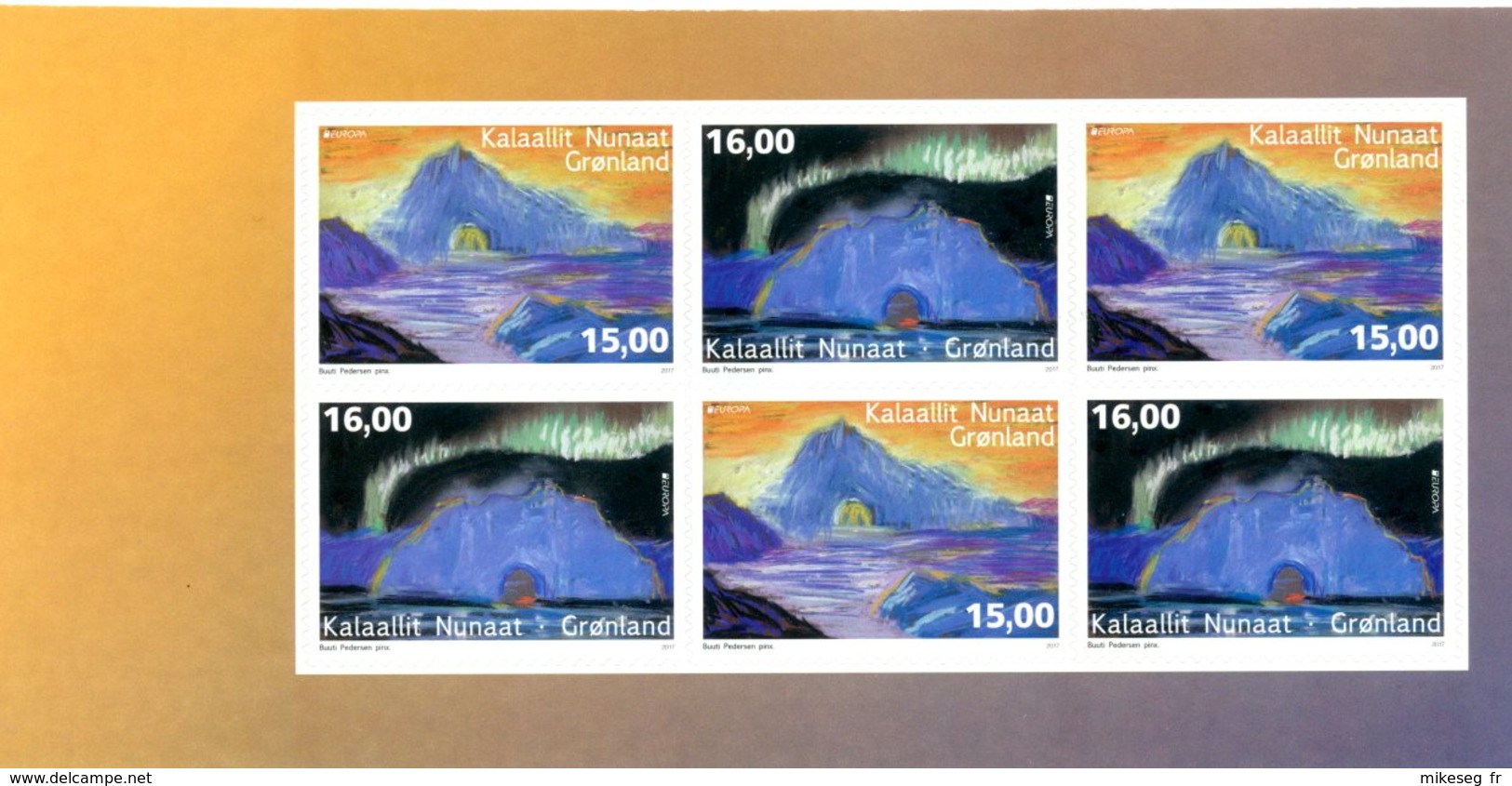 Europa 2017 - Groenland Greenland Demi-carnet 6 Timbres ** - 2017