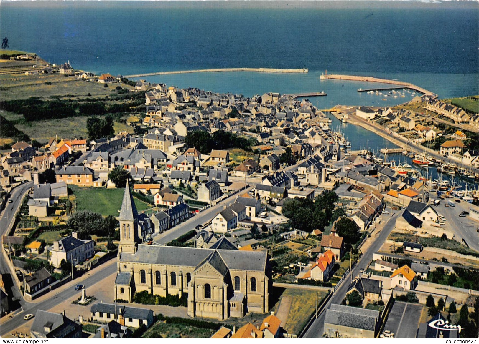 14-PORT-EN-BESSIN- VUE AERIENNE - Port-en-Bessin-Huppain