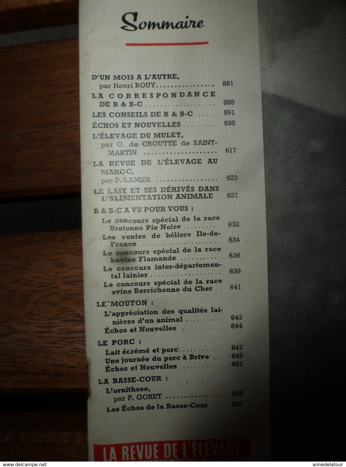 1955 LRDLE :Le Mulet; Au Maroc; Concours Spéciaux De Races; Le Mouton; A Brive ; La Basse-cour; Etc - Animales