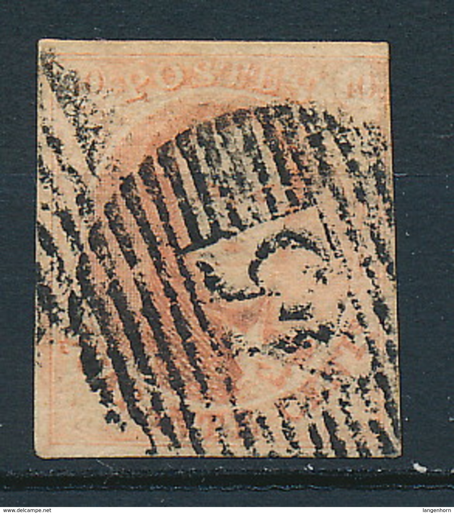 Belgien Nr. 9 ~ Michel 90,-- Euro - 1858-1862 Medallones (9/12)