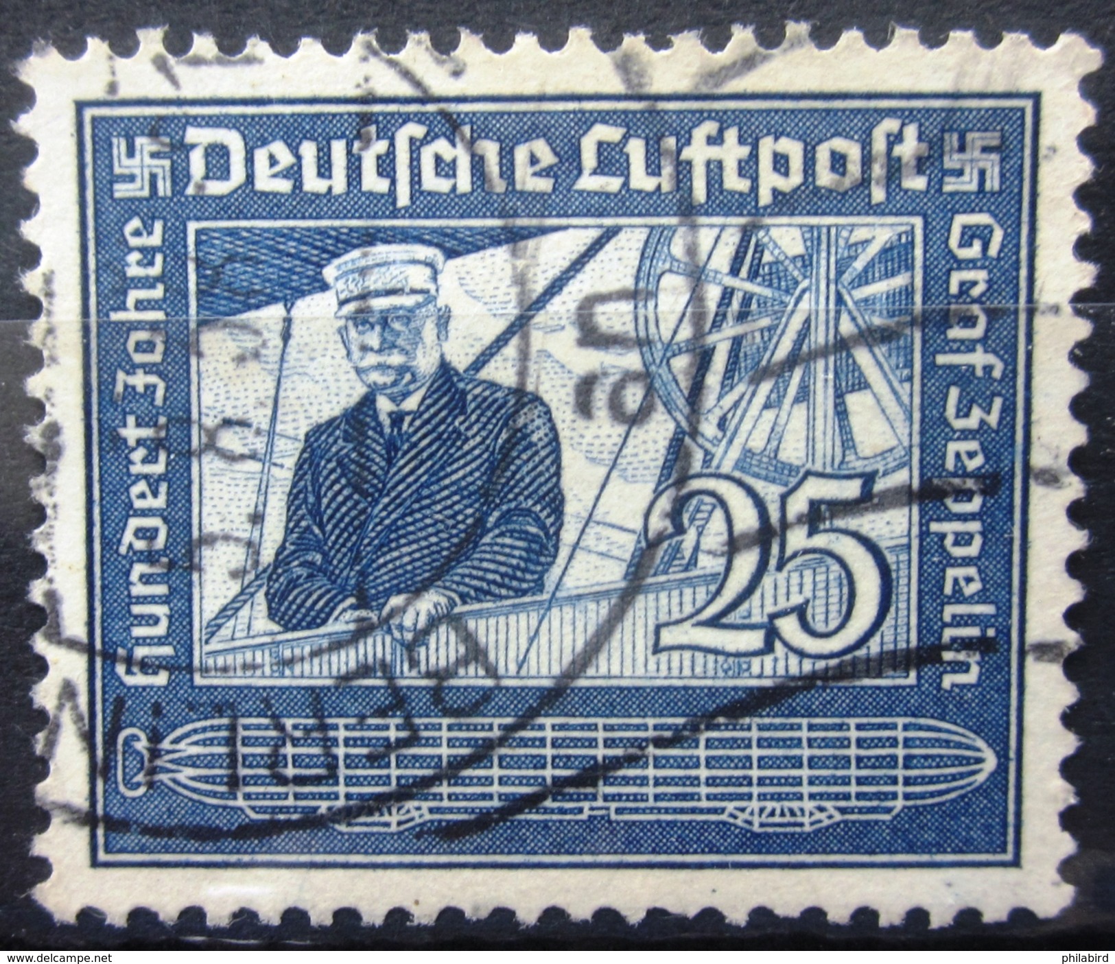 ALLEMAGNE EMPIRE                 PA 57                            OBLITERE - Poste Aérienne & Zeppelin