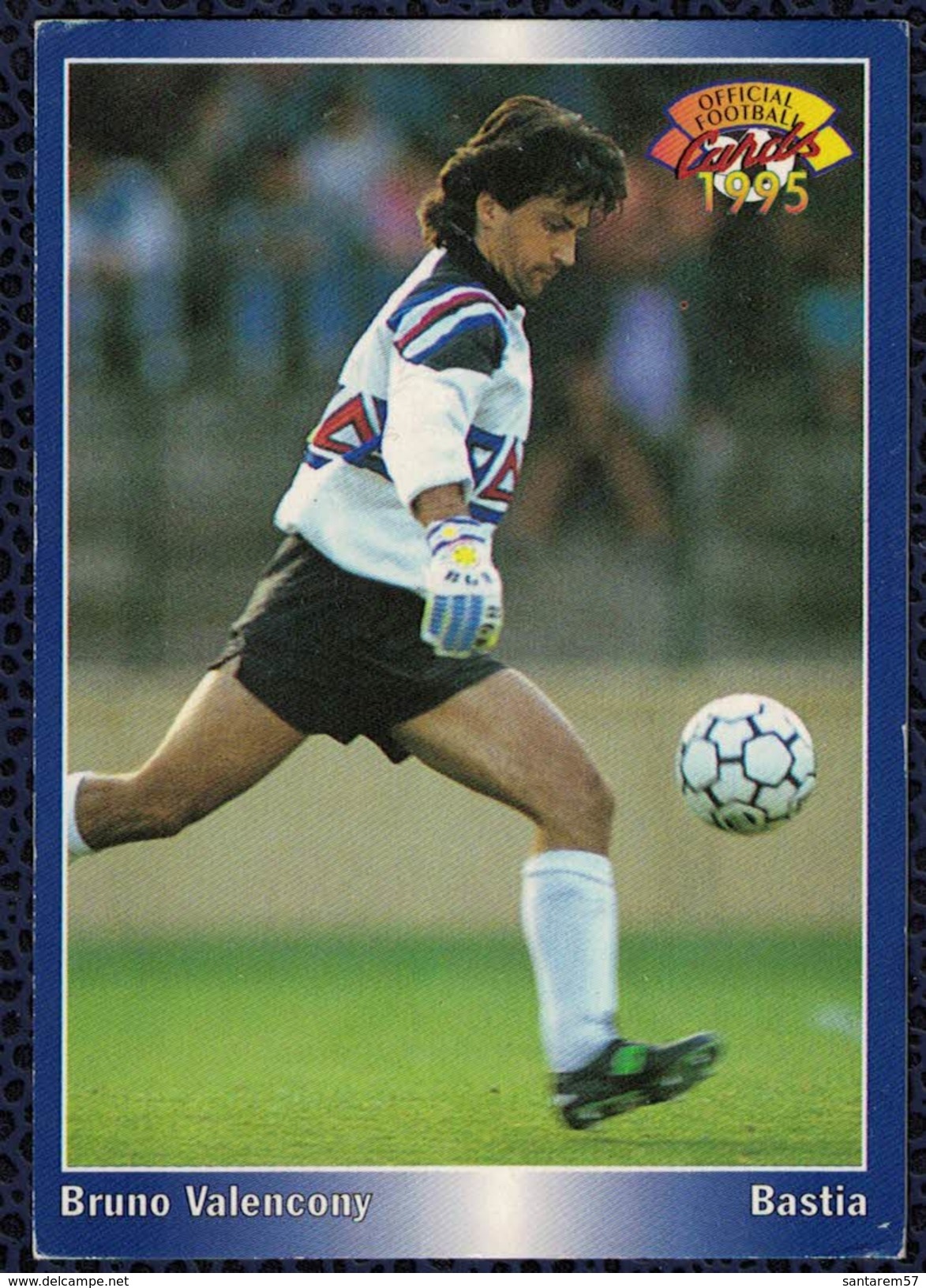 Panini Football Bruno Valencony SEC Bastia 1995 Carte N° 24 - Trading Cards