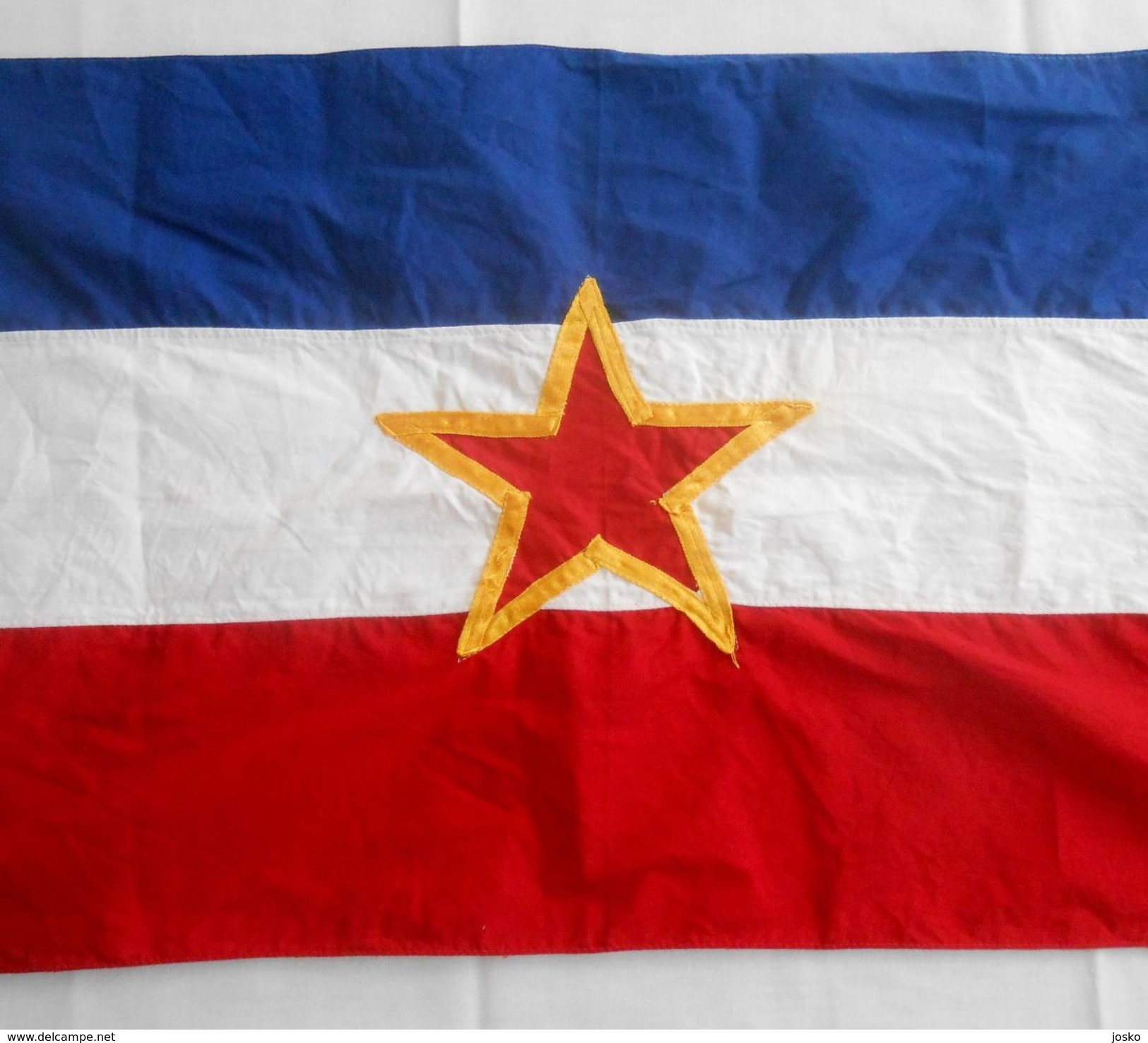 YUGOSLAVIA ORIGINAL VINTAGE COMMUNIST FLAG ... Drapeau Flagge Bandiera Yougoslavie Jugoslawien Jugoslavia - Flags