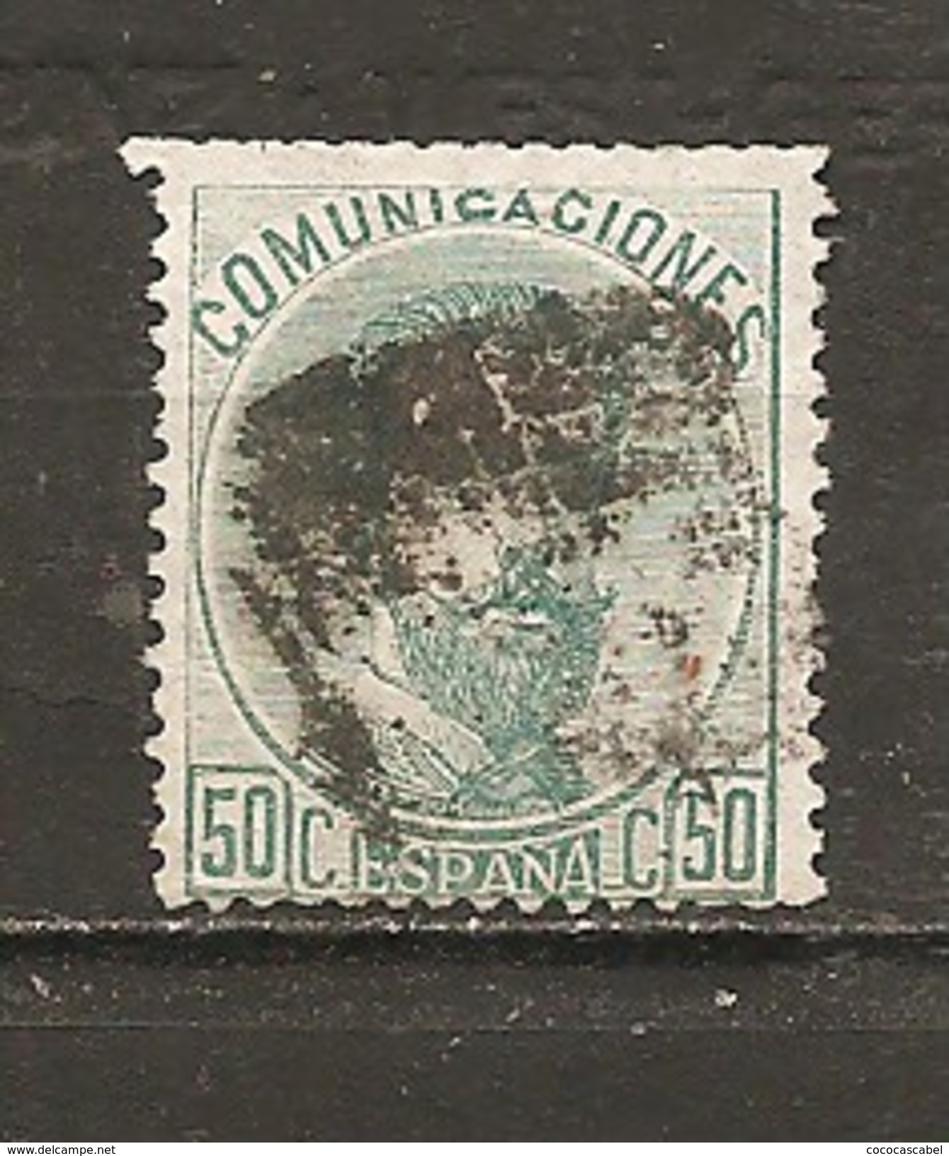 España/Spain-(usado) - Edifil  126 - Yvert  125 (o) (defectuoso) - Used Stamps