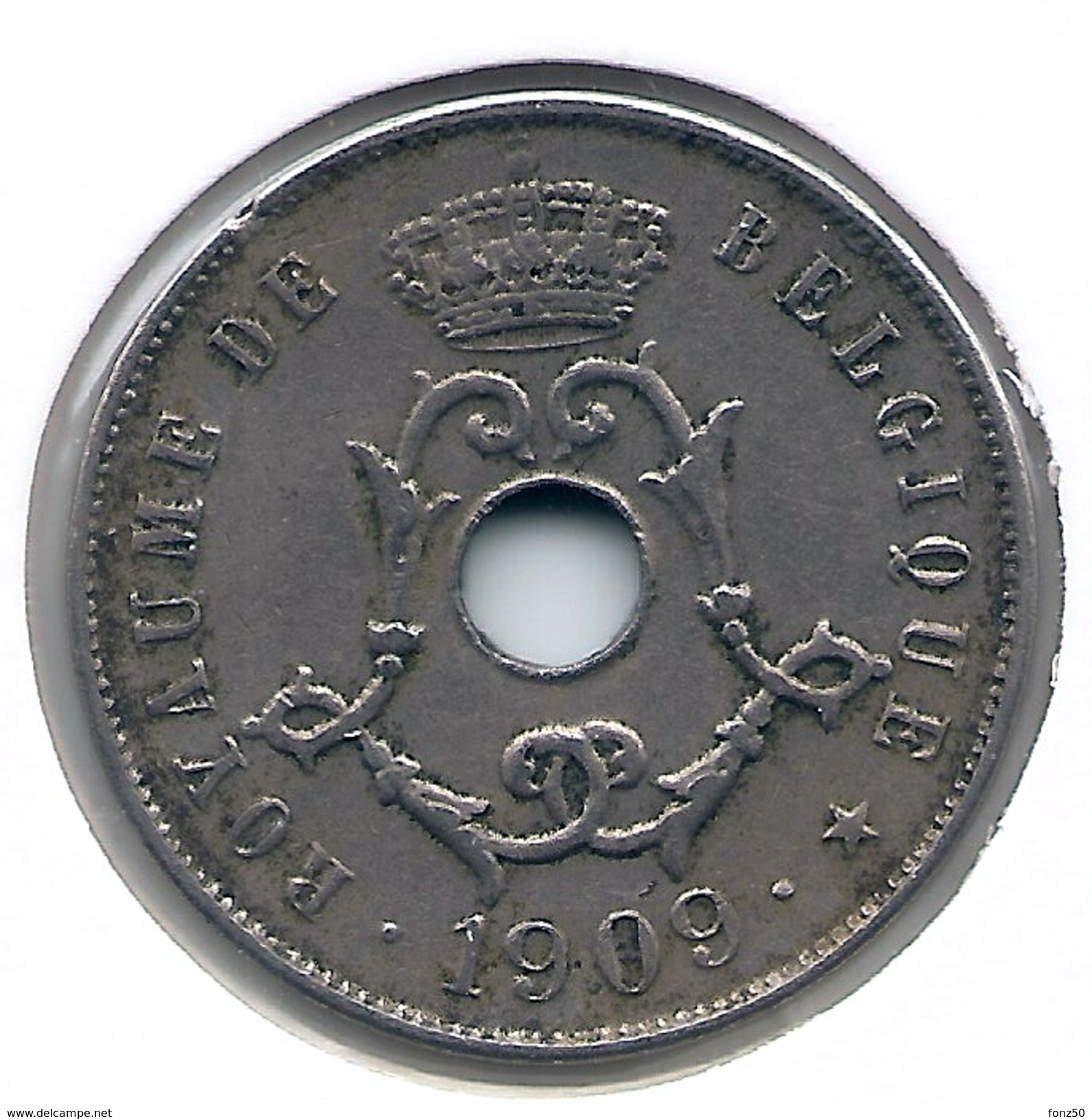 LEOPOLD II  * 25 Cent 1909 Frans * Nr 3028 - 25 Cents