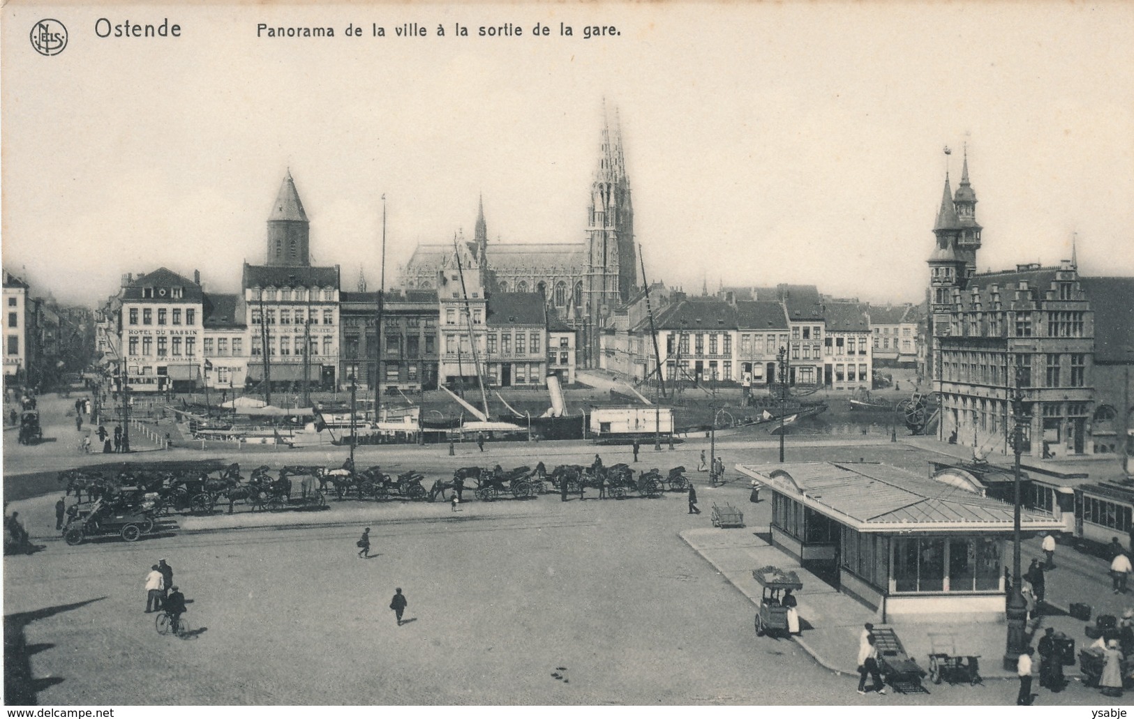 Oostende Ostende : Panorama De La Ville A La Sortie De La Gare - Oostende