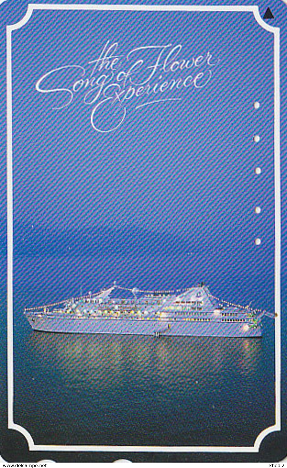 RARE Télécarte Japon / 110-011 - BATEAU - FERRY SHIP - SONG OF FLOWER - Japan Phonecard - SCHIFF Telefonkarte - 825 - Bateaux