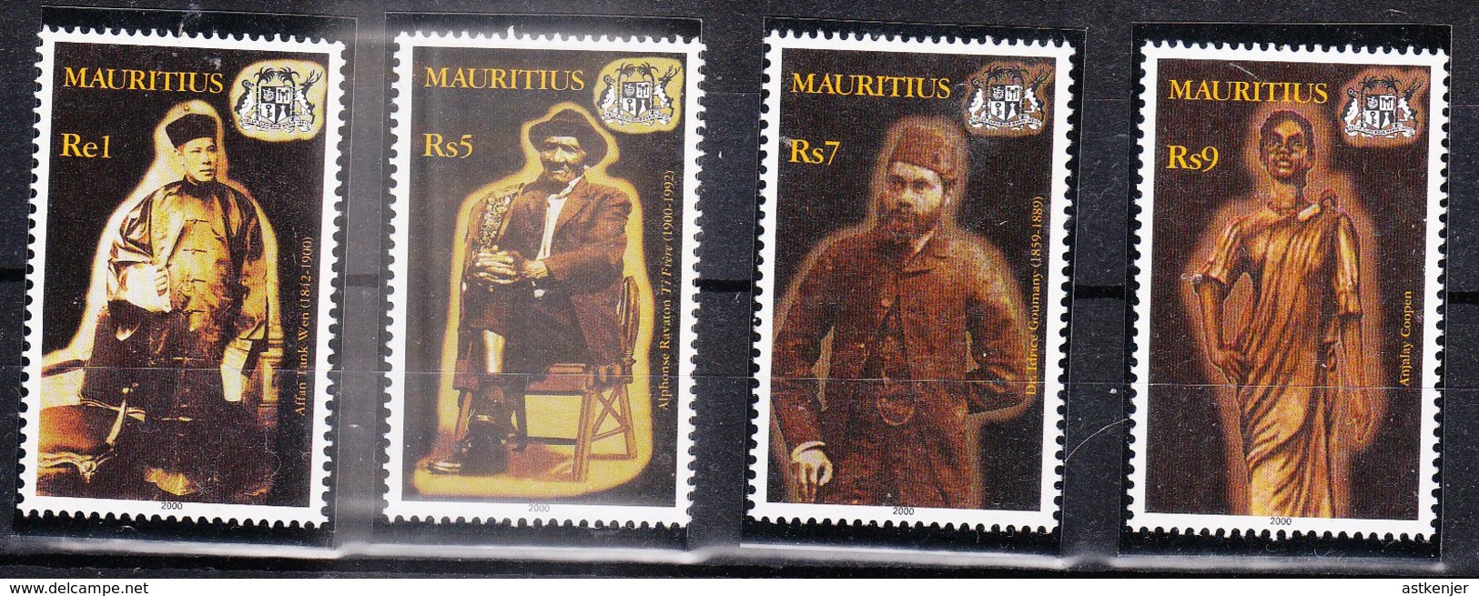 ILE MAURICE (MAURITIUS) - Timbre Poste Année 2003 - N° 922 à 925 (4 Timbres) - Famous People - Maurice (1968-...)