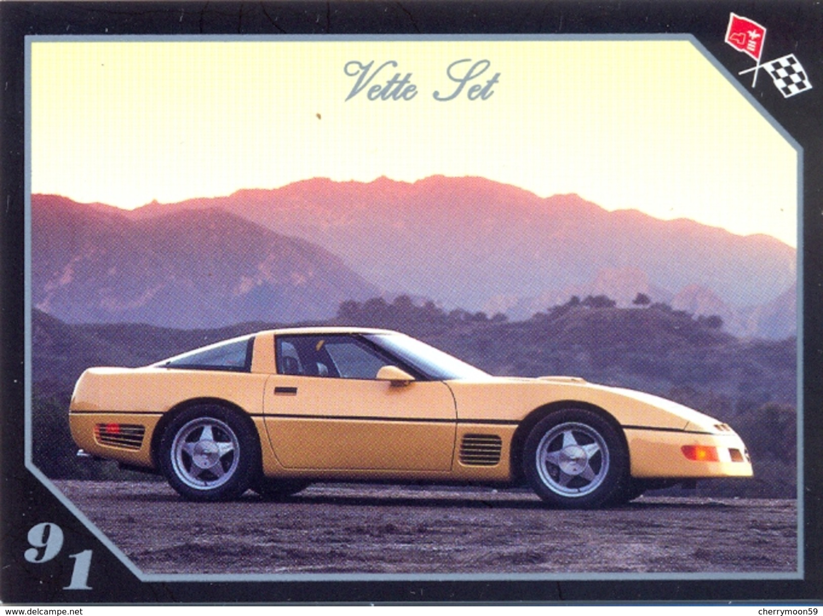 TRADING CARD VETTE SET - N° 79 - 1991 CORVETTE CALLAWAY - Moteurs