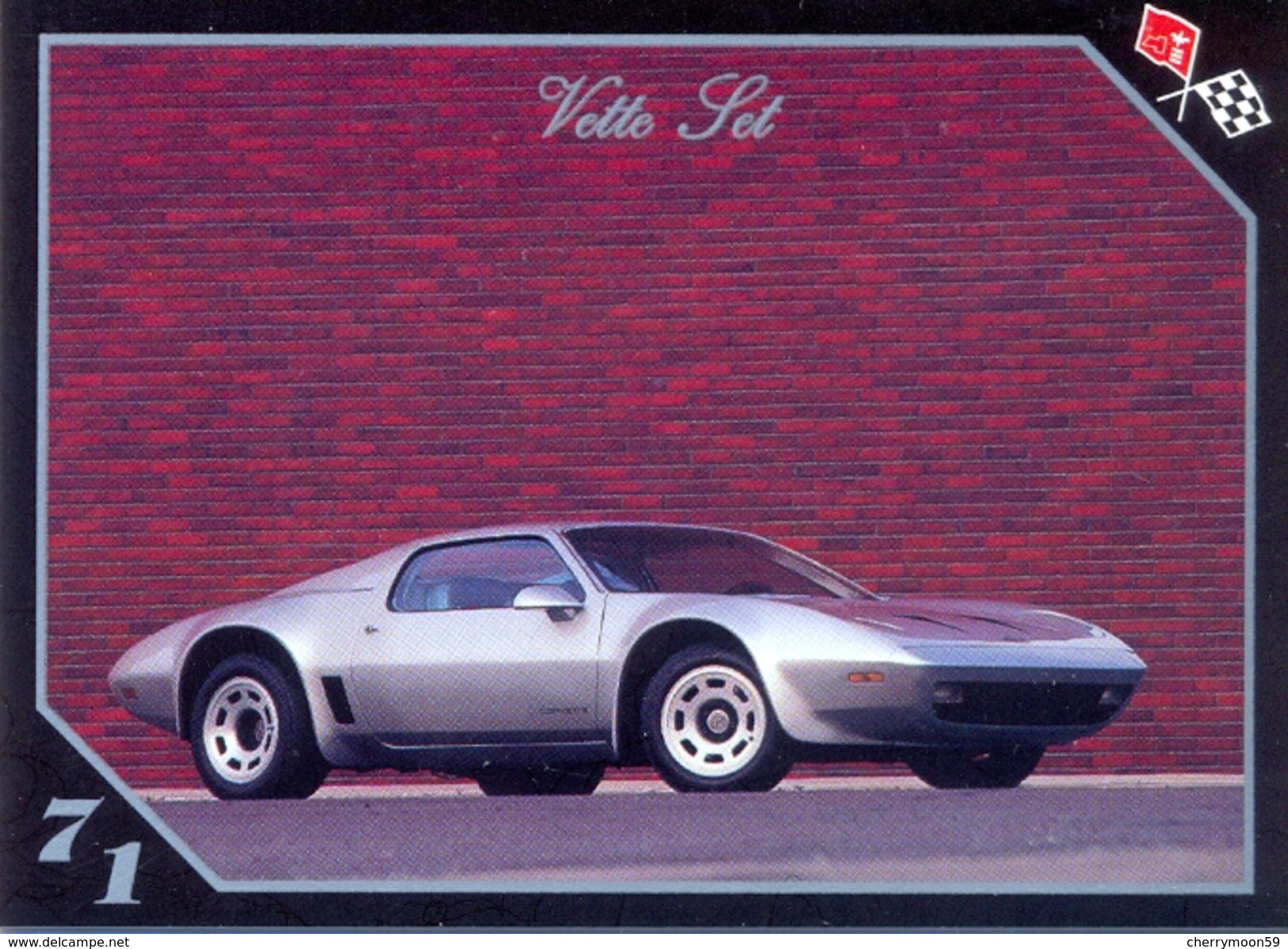 TRADING CARD VETTE SET - N° 87 - 1971 XP-895 CORVETTE - Moteurs