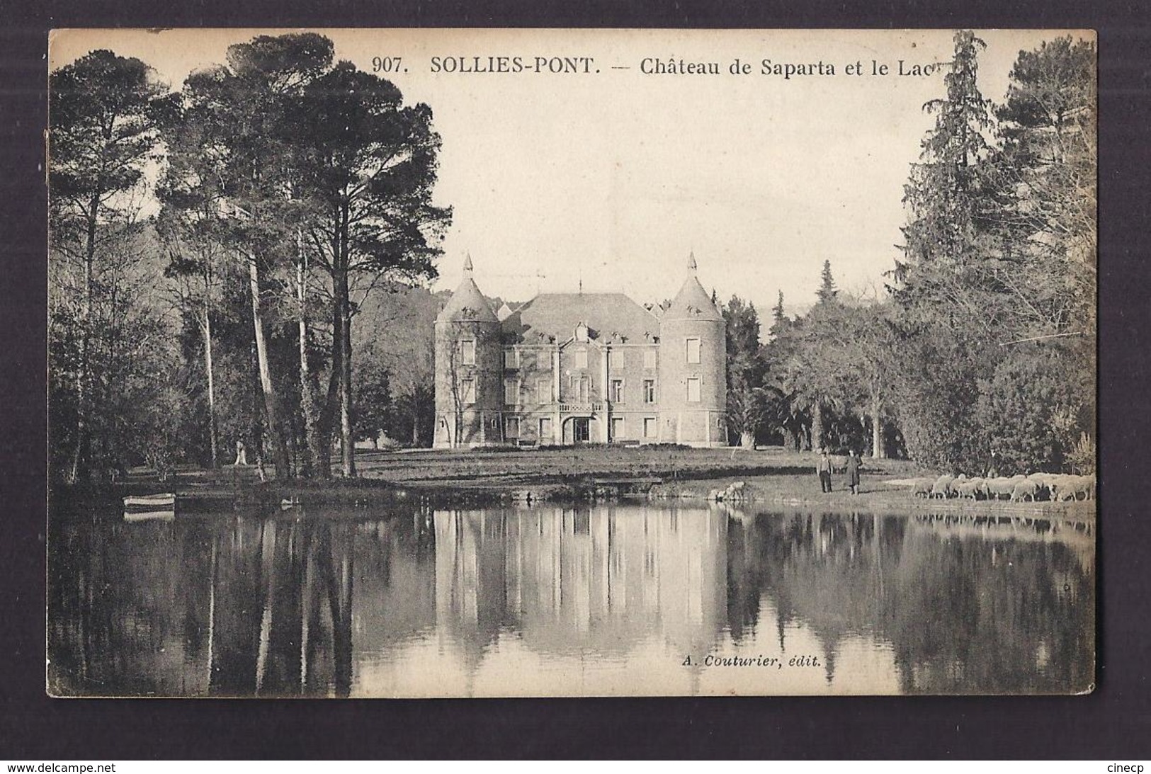 CPA 83 - SOLLIES-PONT - SAPARTA - Château De Saparta Et Le Lac - TB PLAN EDIFICE - Sollies Pont