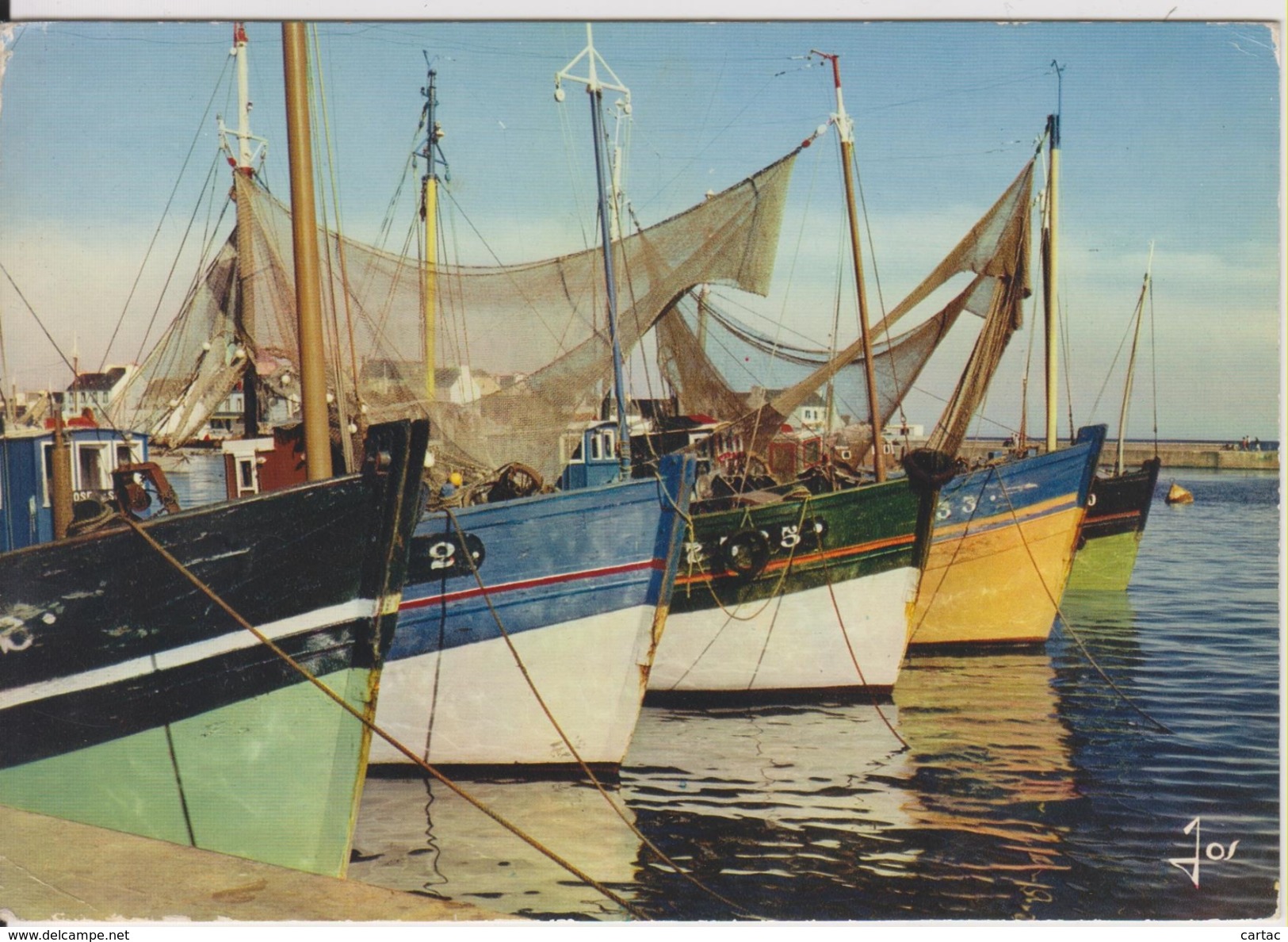 D29 - LE GUILVINEC - RETOUR DE PECHE - SECHAGE DES CHALUTS - LA BRETAGNE EN COULEURS - CPSM Grand Format - Autres & Non Classés