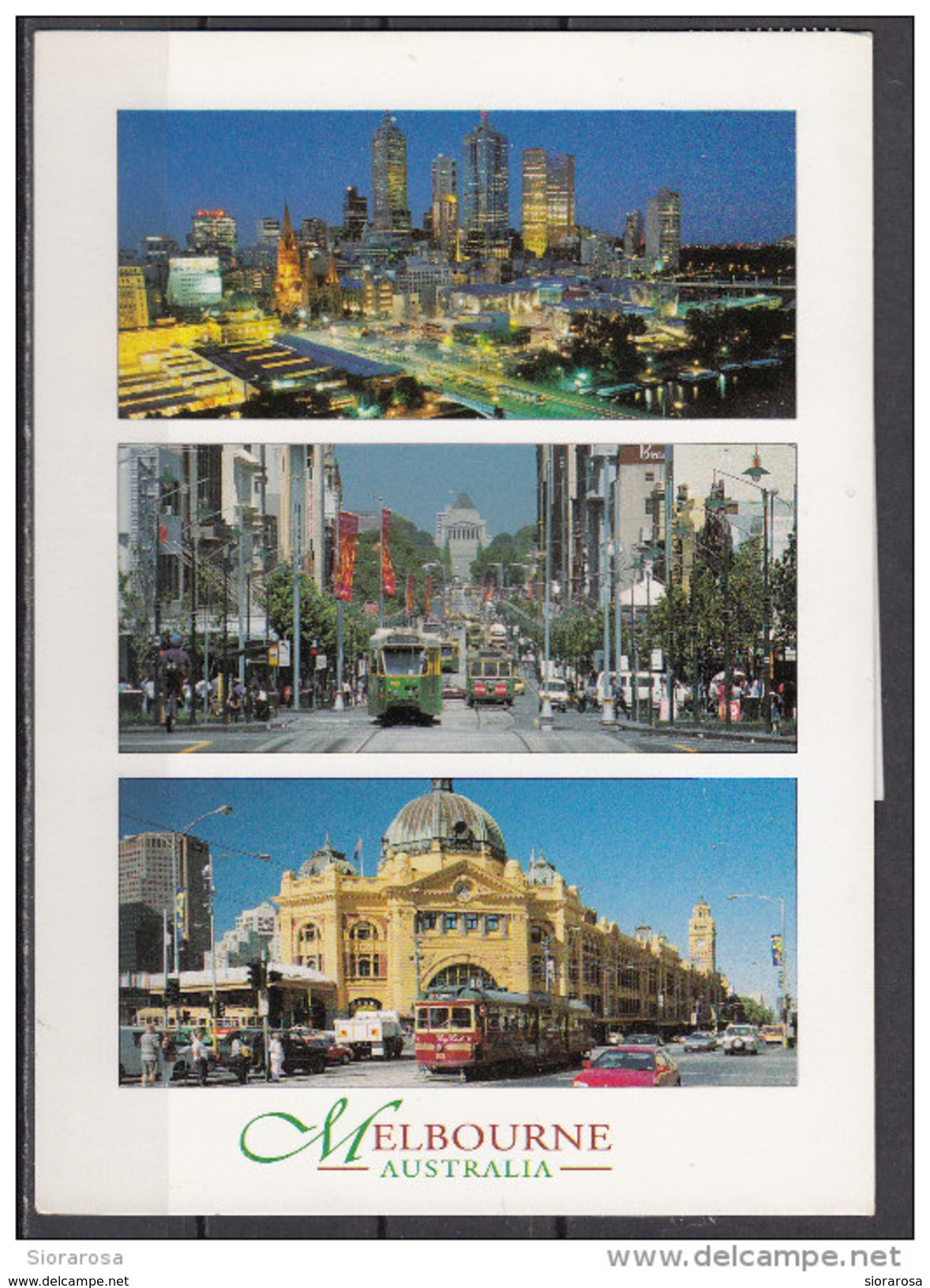 Australia - Victoria - Melbourne : The City Of Night - Swanston Street - Flinders Street Station - Melbourne
