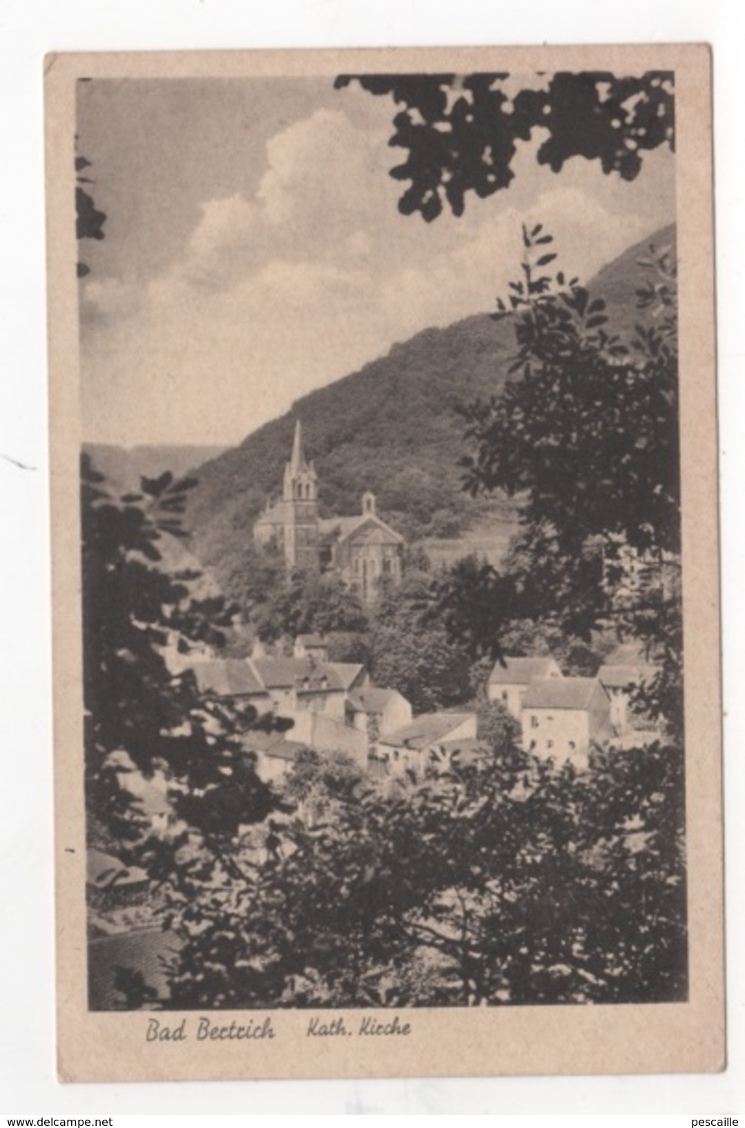 RHEINLAND PFALZ - CP BAD BERTRICH - KATH. KIRCHE - VERLAG PHOTOHAUS CASPARI BAD BERTRICH FERNRUF 63 - Bad Bertrich