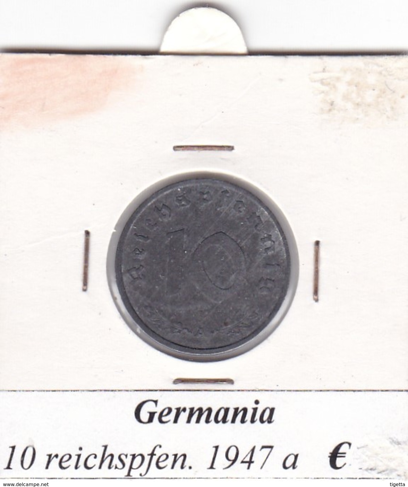 GERMANIA  10 REICHSPFENNIG 1947  LETTERA A  COME DA FOTO - 10 Reichspfennig