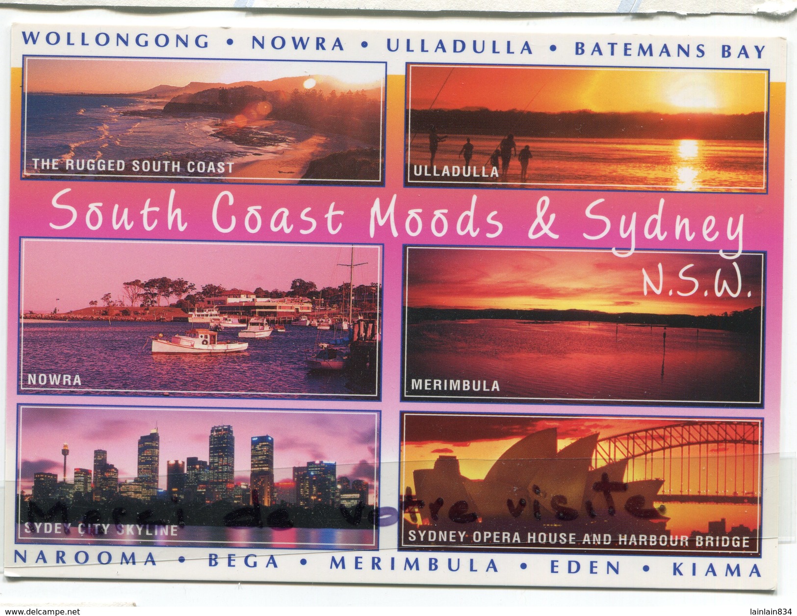 - NSW - South Coast Moods - Sydney - NOWRA, Multi Vues, Grand Format, Non écrite, Pub Au Verso, TBE, Scans. - Andere & Zonder Classificatie